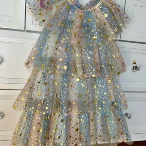 LOLA and The Boys Starry Ruffle Dress